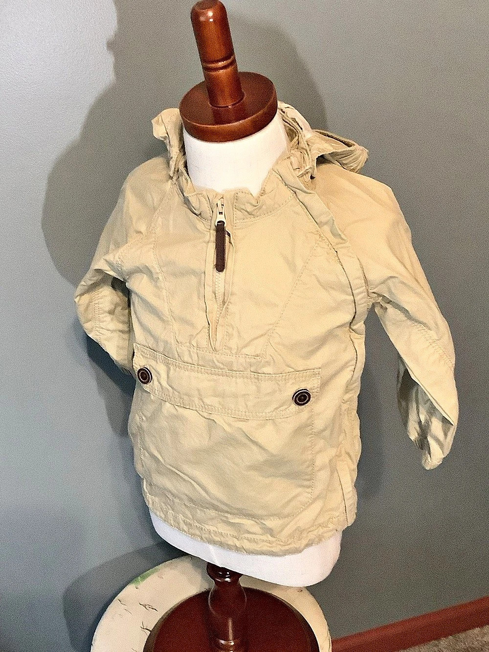H&M Toddler Anorak Size 1.5-2 yr Light Khaki